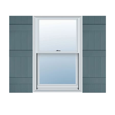 Ekena Millwork Lifetime Vinyl, TailorMade 4 Board Joined (3 Batten), Board-n-Batten, Shutter Loks, LJ4C14X07400WB, PR LJ4C14X07400WB